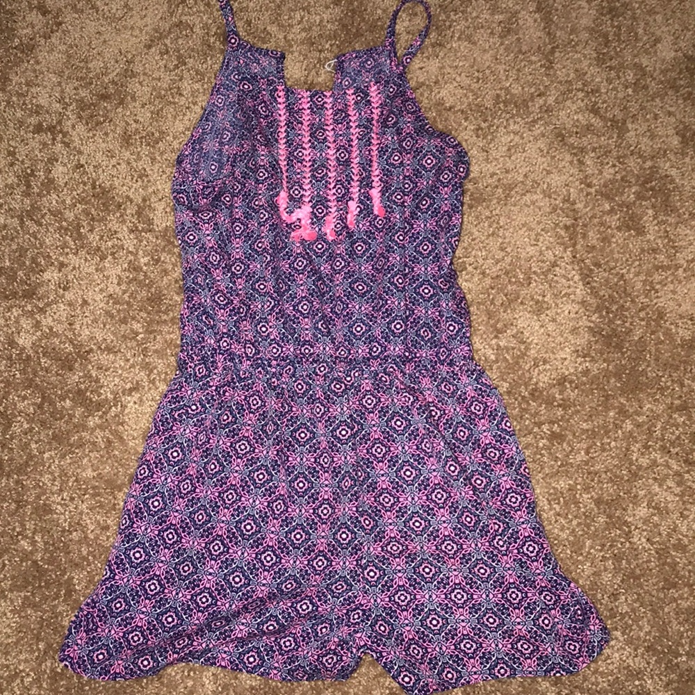 Pink and purple romper